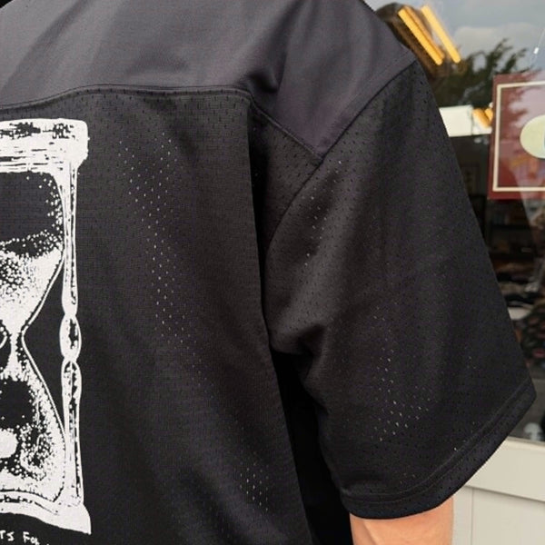 BRIXTON - BAGGY MESH PRACTICE JERSEY - BLACK/WHITE