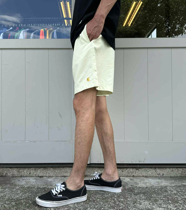 Carhartt WIP - CHASE SWIM TRUNKS - AIR GREEN/GOLD