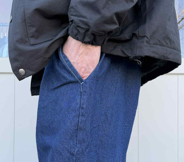 BIGMIKE - DEMIM EASY PANTS - D.INDIGO