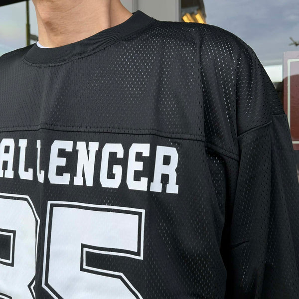 CHALLENGER - L/S NUMBERS DRY MESH TEE - BLACK