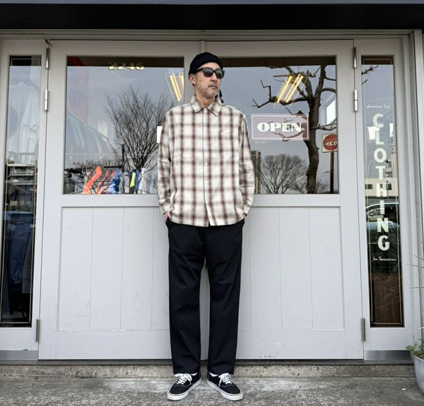 FIVE BROTHER - LIGHT OMBRE SHIRTS - BEIGE×L.BLUE