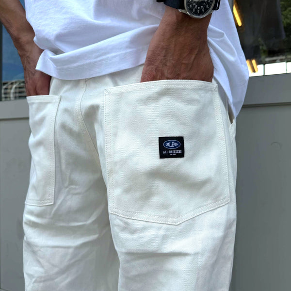 CHALLENGER - DENIM BAGGY PANTS - OFF WHITE