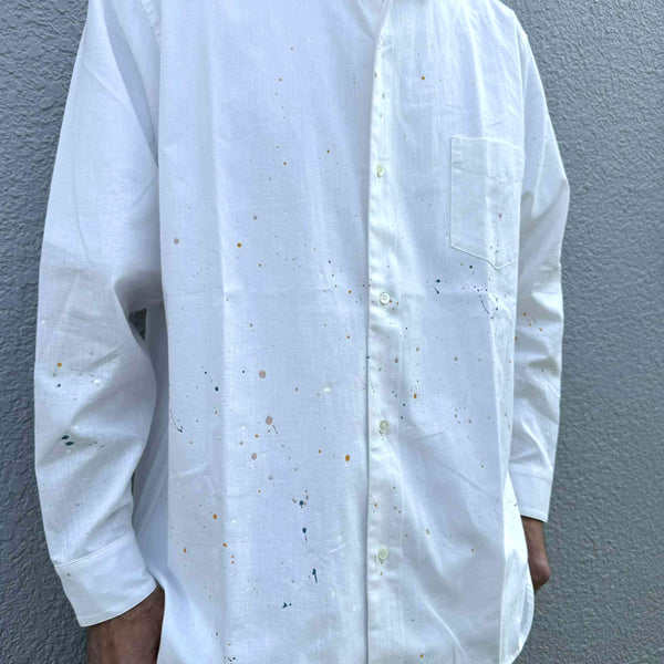melple - LOGAN CHAMBRAY SHIRT - WHITE