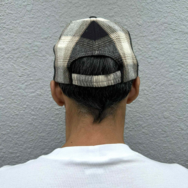 BIGMIKE - HEAVY FLANNEL CAP - OFF x BROWN x BLACK