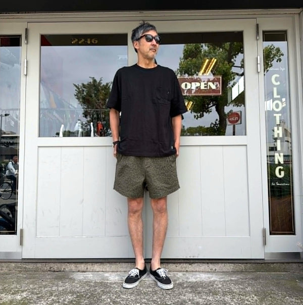 WAX - LEOPARD SHORTS - KHAKI