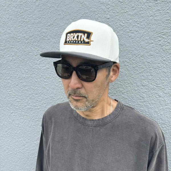 BRIXTON - LIGHTNING MP SNPK - OFF WHITE-CHARCOAL