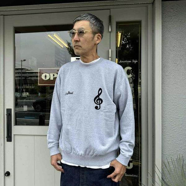 ILL ONE EIGHTY - PATHS OF RHYTHM CREW SWEATSHIRT - H GRAY