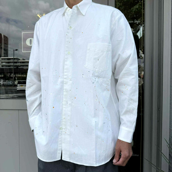 melple - LOGAN CHAMBRAY SHIRT - WHITE