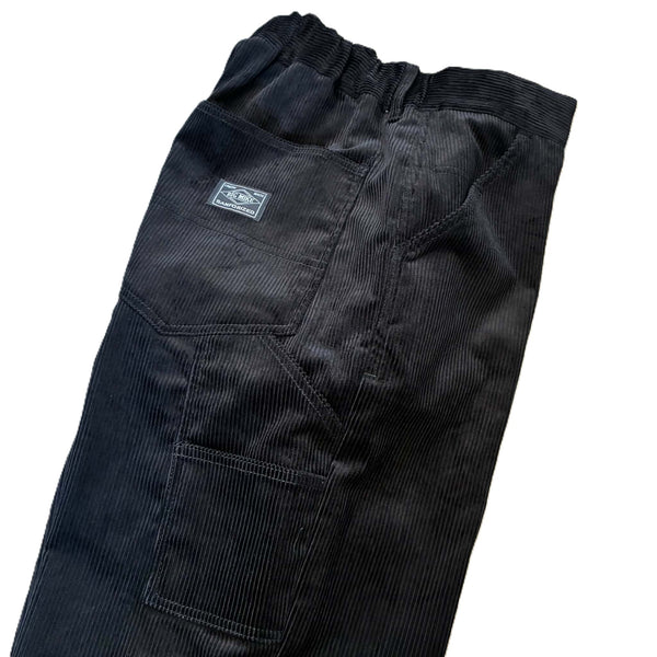 BIGMIKE - CORDUROY PAINTER EASY PANTS - BLACK