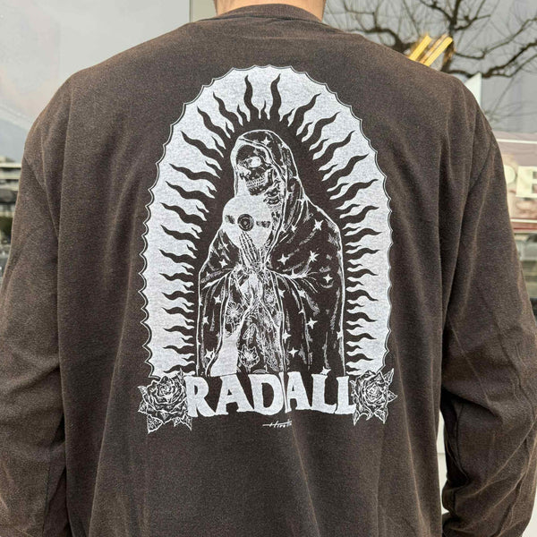 RADIALL - GUIDANCE - CREW NECK T-SHIRT L/S - FADED BLACK