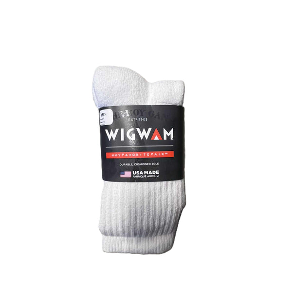 WIGWAM - CREW 3P SOCKS - WHITE