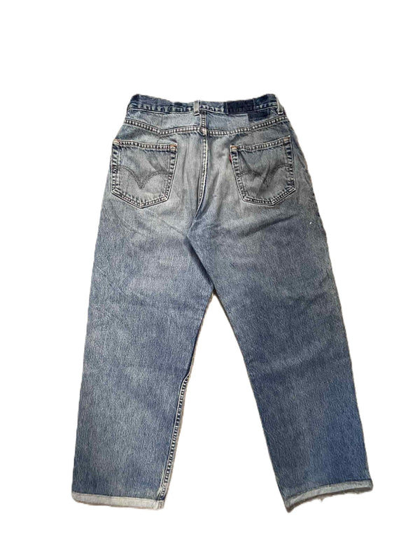 THRIFTY LOOK - LEVIS 550 ONE-TUCK PANTS - BLUE