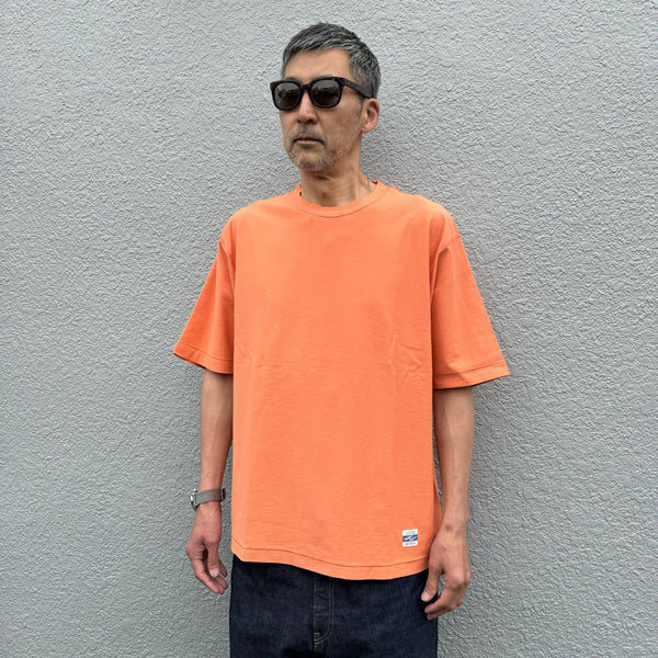 ARMY TWILL - BACK JERSEY HALF SLEEVE TEE - ORANGE