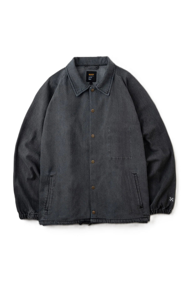 BLUCO - 12oz DENIM COACH JACKET - BLACK
