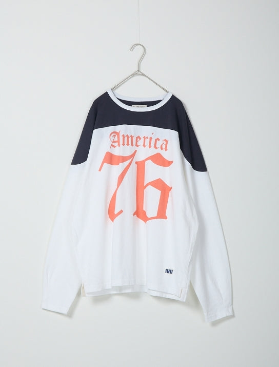 ILL ONE EIGHTY - AMERICA 76 FOOTBALL TEE - WHITE