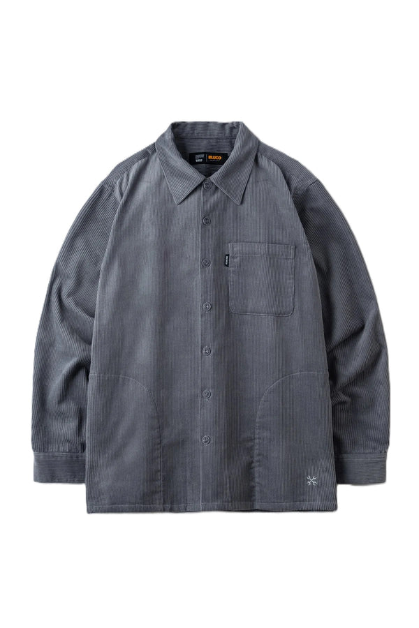 BLUCO - CORDUROY WORK SHIRT - GRAY