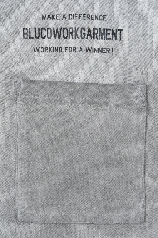 BLUCO - PIGMENT POCKET T-SHIRTS Ticket - GRAY