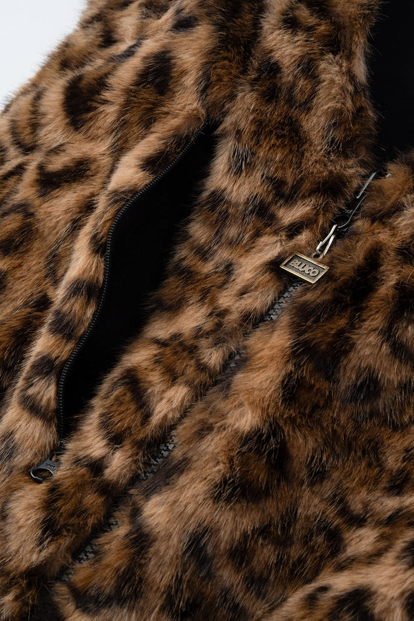 BLUCO - REVERSIBLE FAR VEST - LEOPARD-BLACK
