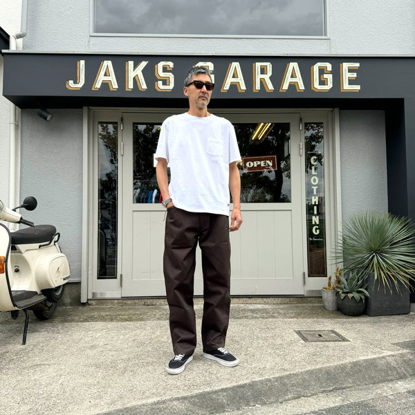 Early&Co - ORIGINAL WIDE TAPERD PANTS - BROWN