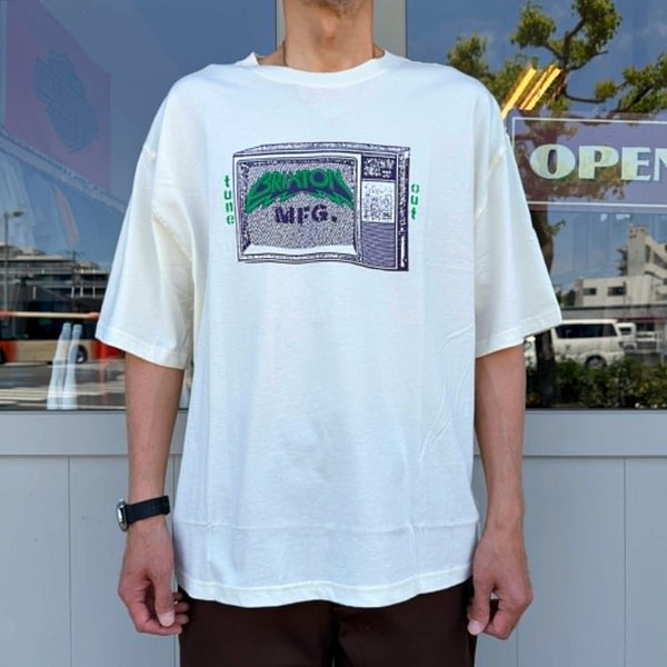BRIXTON - TUNE OUT S/S CROPPED TEE - CREAM