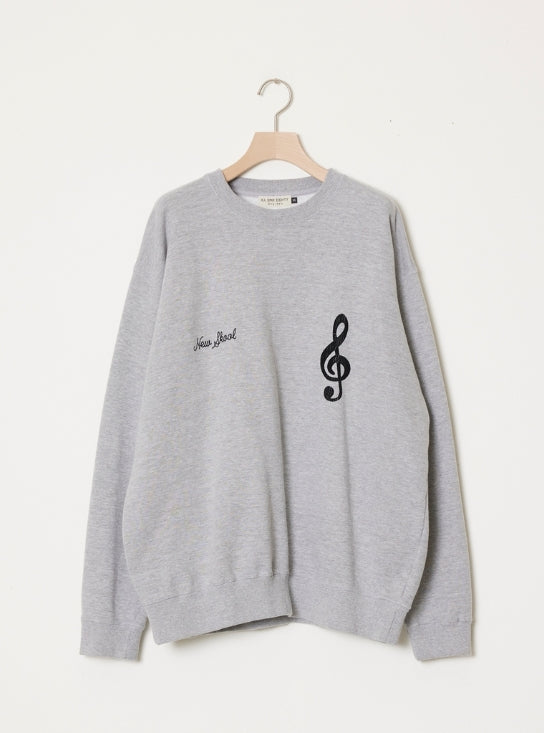 ILL ONE EIGHTY - PATHS OF RHYTHM CREW SWEATSHIRT - H GRAY