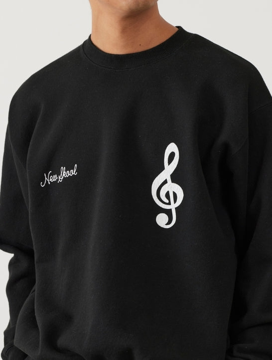 ILL ONE EIGHTY - PATHS OF RHYTHM CREW SWEATSHIRT - BLACK