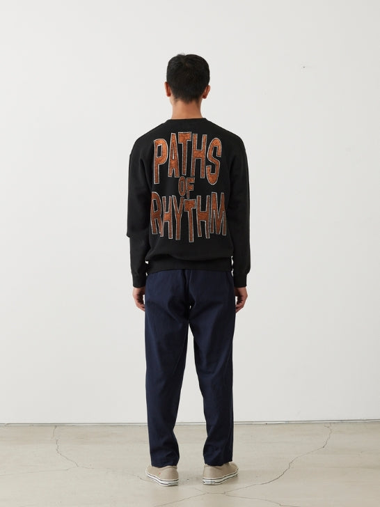ILL ONE EIGHTY - PATHS OF RHYTHM CREW SWEATSHIRT - BLACK