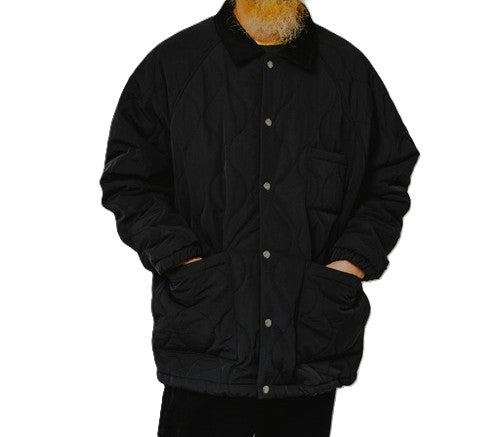 BIGMIKE - QUILTING COACH JACKET - BLACK