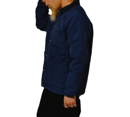 BIGMIKE - QUILTING COACH JACKET - NAVY