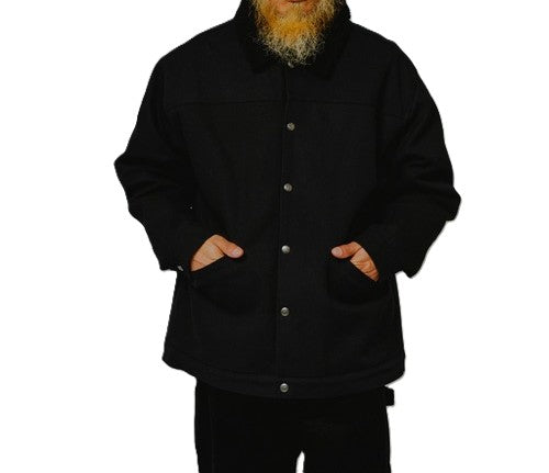 BIGMIKE - HEAVY DUCK BOA JACKET - BLACK