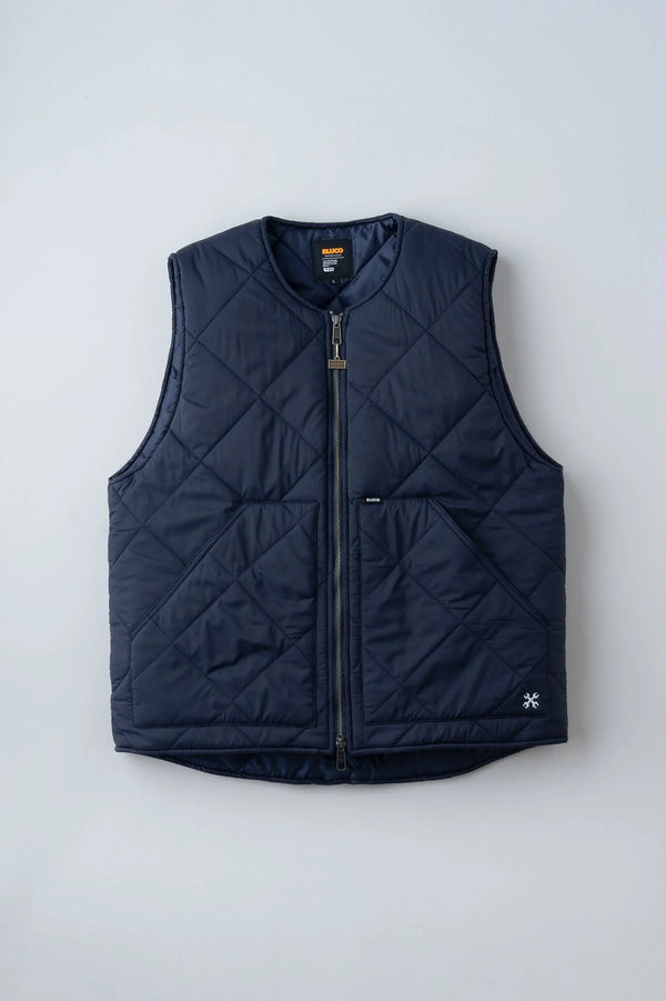 BLUCO - NYLONLIP QULTINGVEST - NAVY