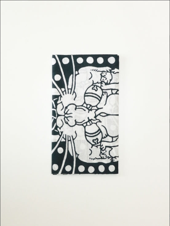 RADIALL - すず猫 - TENUGUI - INK BLACK