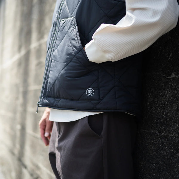 BEACHED DAYS × BLUCO - NYLON VEST - BLACK