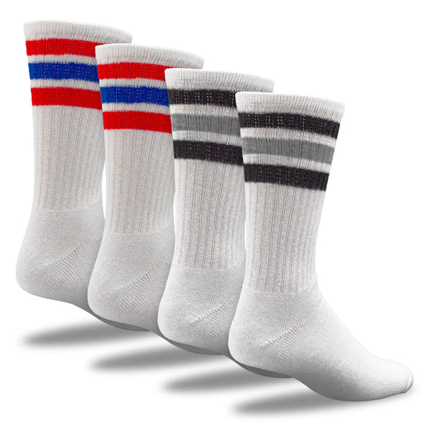 RAILROAD SOCK - AMERICANA STRIPED CREW SOCKS - #1
