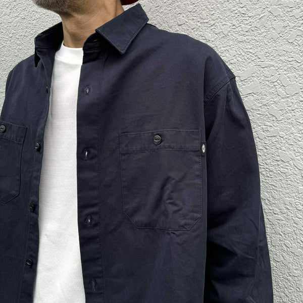 CHALLENGER - SNAKING LOGO WORK SHIRT - NAVY