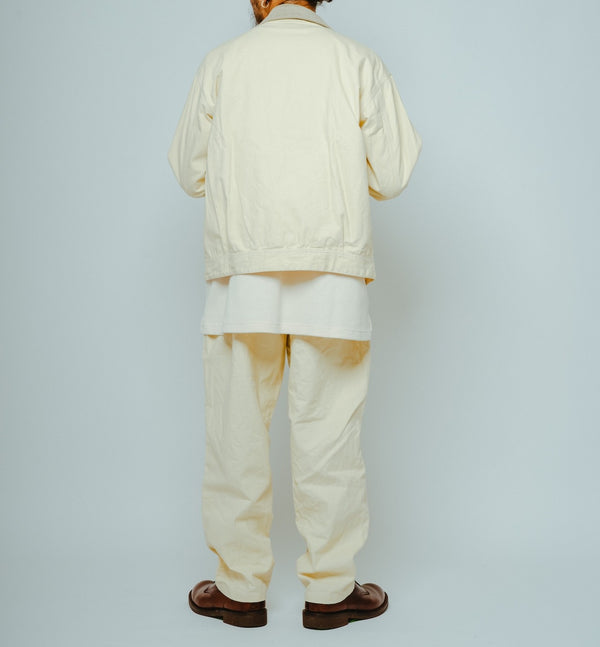 BIGMIKE - WASHED DUCK EASY PANTS - NATURAL