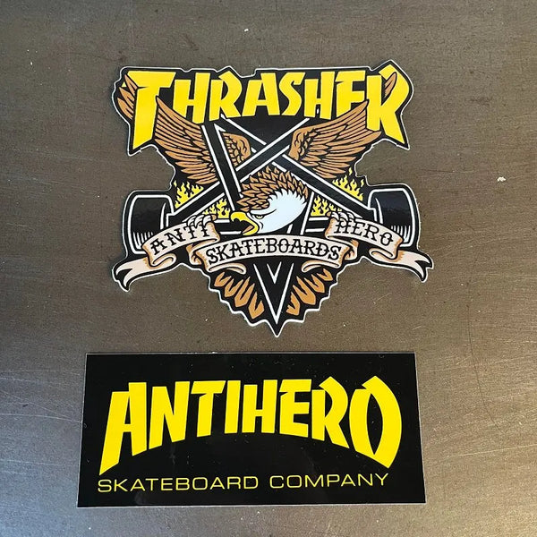 THRASHER X ANTIHERO - 5-PK Sticker