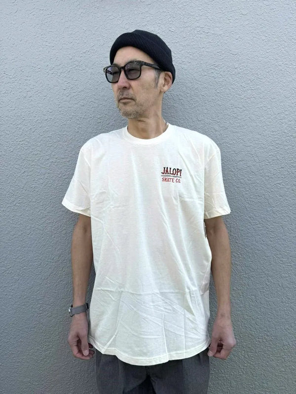 ANTIHERO -Jalopi Returns T-Shirt - Cream