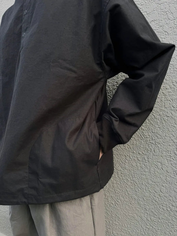 JACKMAN - Back Nep Himo GJ Neck - BLACK