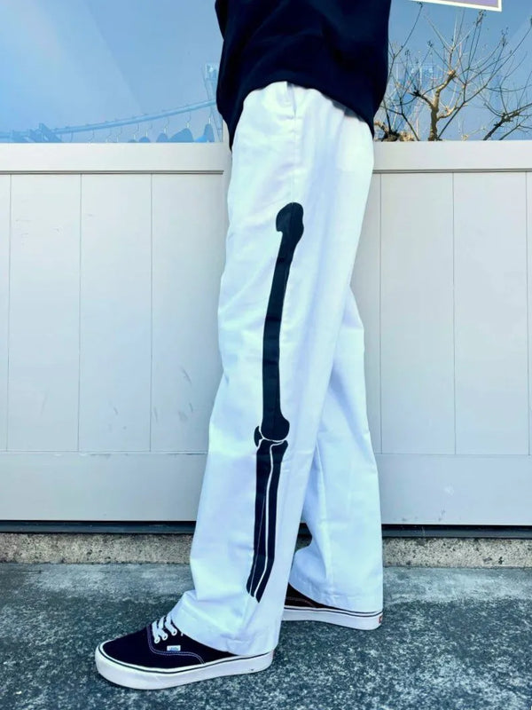 THRIFTY LOOK - LEG BONE DRESS TROUSER - White