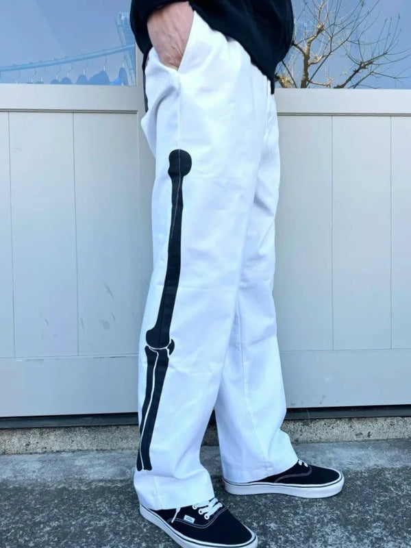 THRIFTY LOOK - LEG BONE DRESS TROUSER - White