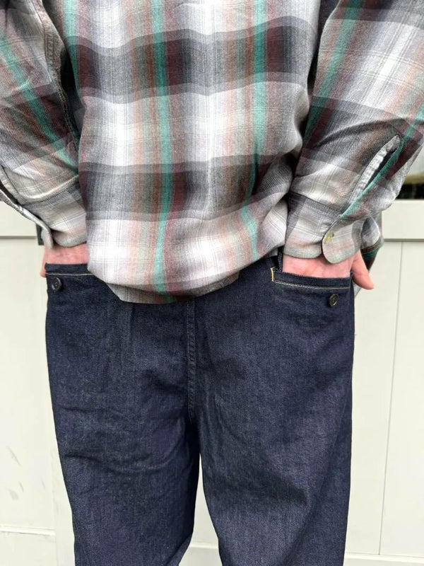 MR.OLIVE -Relax Tapered Easy Pant - INDIGO