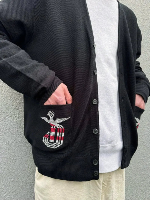 PENNY'S - GUTEMALA V CARDIGAN - BLACK