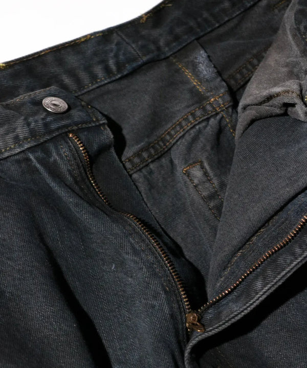 THRIFTY LOOK - LEVIS 550 ONE-TUCK PANTS - BLACK