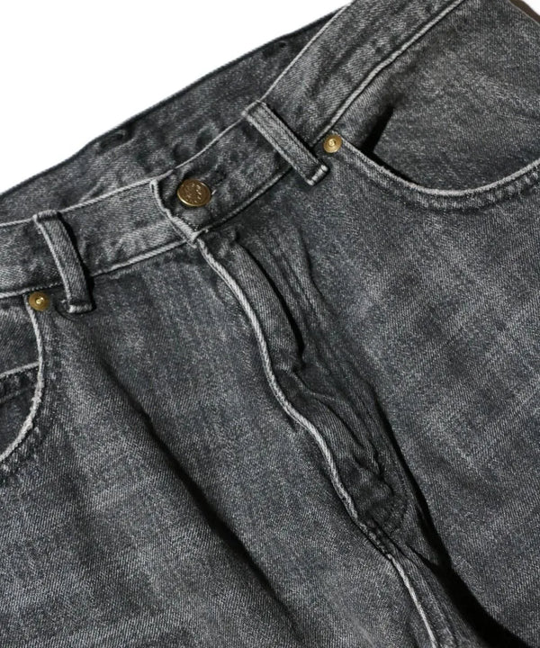 GUNG HO - DENIM TAPARED PANTS - BLACK