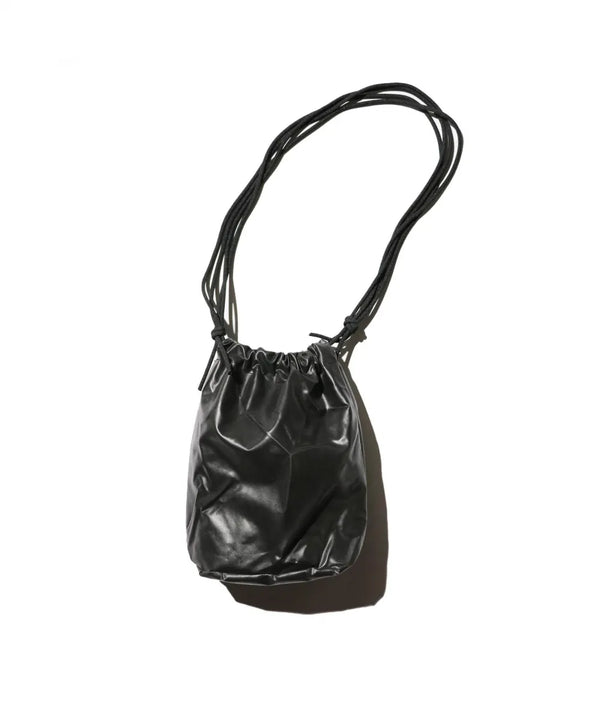 THRIFTY LOOK - RUBBER EFFECT BAG - S -BLACK