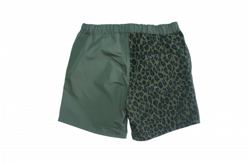 THE HARD MAN - HALF LEOPARD SHORTS - KHAKI