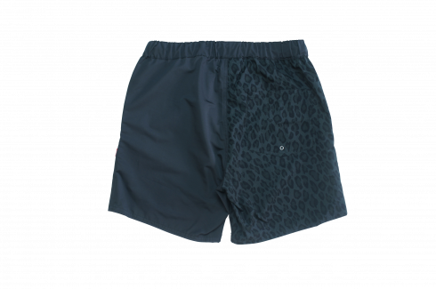 THE HARD MAN - HALF LEOPARD SHORTS - CHARCOAL