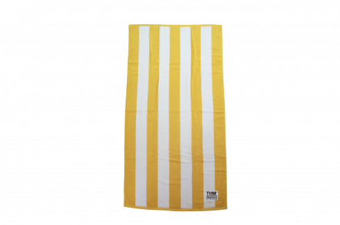 THE HARD MAN - BEACH TOWEL - YELLOW