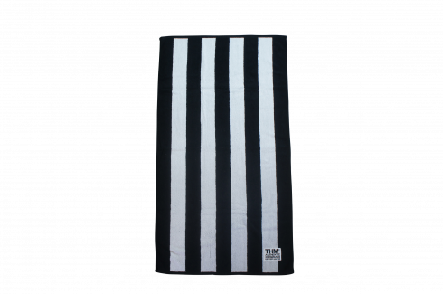THE HARD MAN - BEACH TOWEL - BLACK